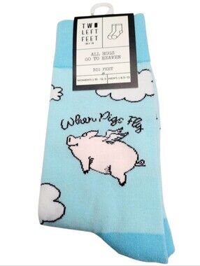 Two Left Feet Sock Co. "When Pigs Fly" Socks